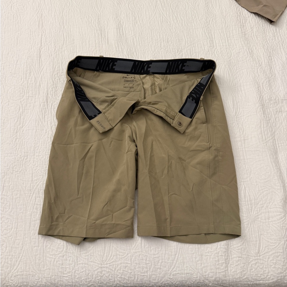 Nike Men's Khaki Dri-FIT Athletic Shorts